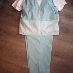 Teddi Light Green Full Outfit, Vintage